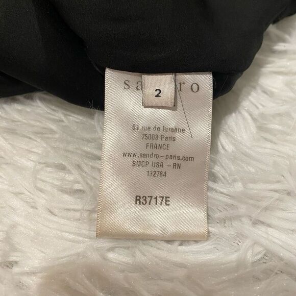Sandro Paris Ravissante Mini Zipper Dress in Black Medium - Picture 8 of 12
